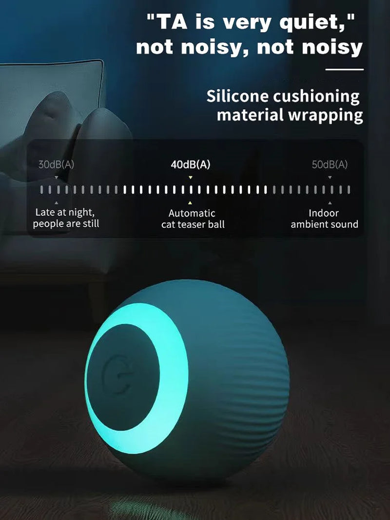 Exciting Electric Cat Ball Toy - Automatic Rotating Interactive Fun for Your Feline Friend!