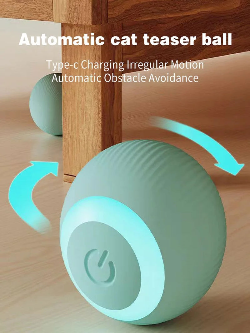 Exciting Electric Cat Ball Toy - Automatic Rotating Interactive Fun for Your Feline Friend!
