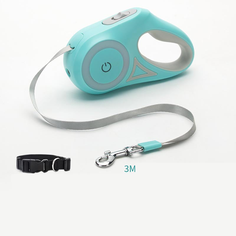 Elevate Your Dog Walks with the Retractable Dog Leash and Collar Set - Perfect for Small to Medium Pets!