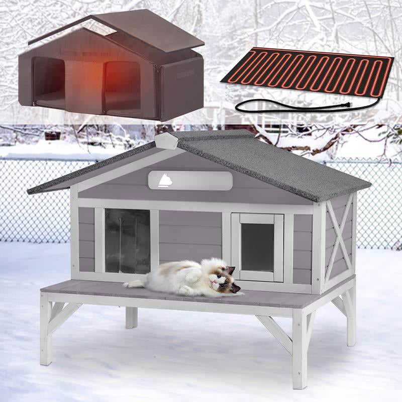 Keep Your Feline Friends Cozy This Winter! ❄️🐾 Discover the Aivituvin Heated Cat House - Perfect for Outdoor Cats & Strays! 🏠❤️ #CatLovers #WinterWarmth