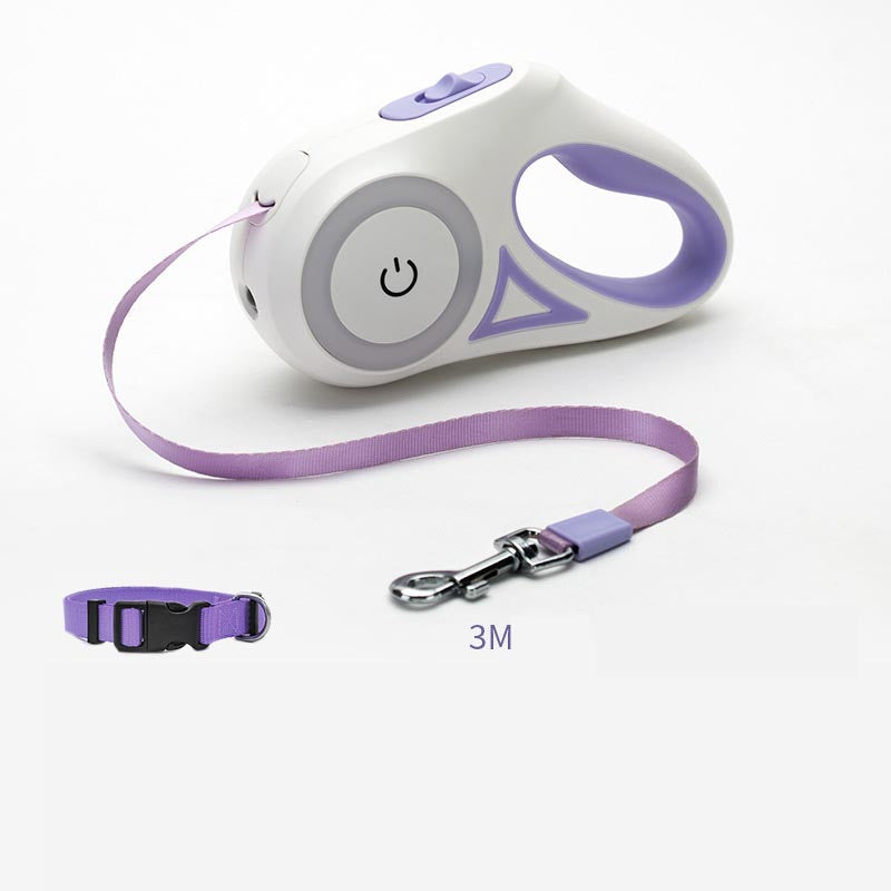Elevate Your Dog Walks with the Retractable Dog Leash and Collar Set - Perfect for Small to Medium Pets!