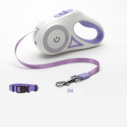 Elevate Your Dog Walks with the Retractable Dog Leash and Collar Set - Perfect for Small to Medium Pets!