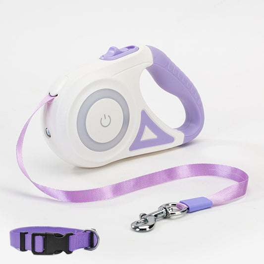 Elevate Your Dog Walks with the Retractable Dog Leash and Collar Set - Perfect for Small to Medium Pets!