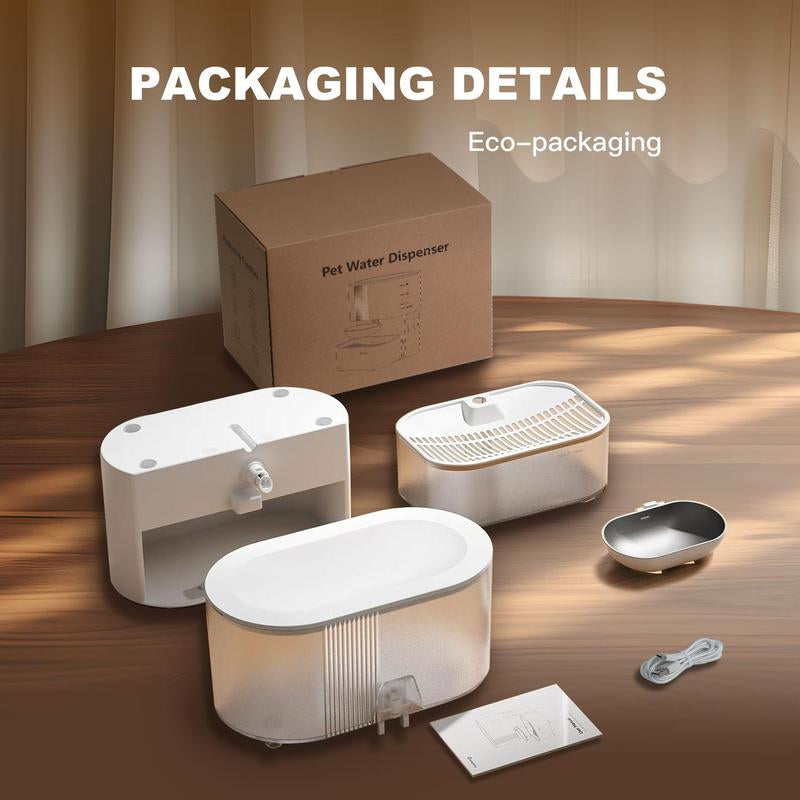 Revolutionary ACYFAMILY Wireless Smart Cat Water Fountain - Stainless Steel, 3.5L Capacity, Quiet Operation & Hassle-Free Hydration for Your Furry Friends!