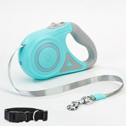 Elevate Your Dog Walks with the Retractable Dog Leash and Collar Set - Perfect for Small to Medium Pets!