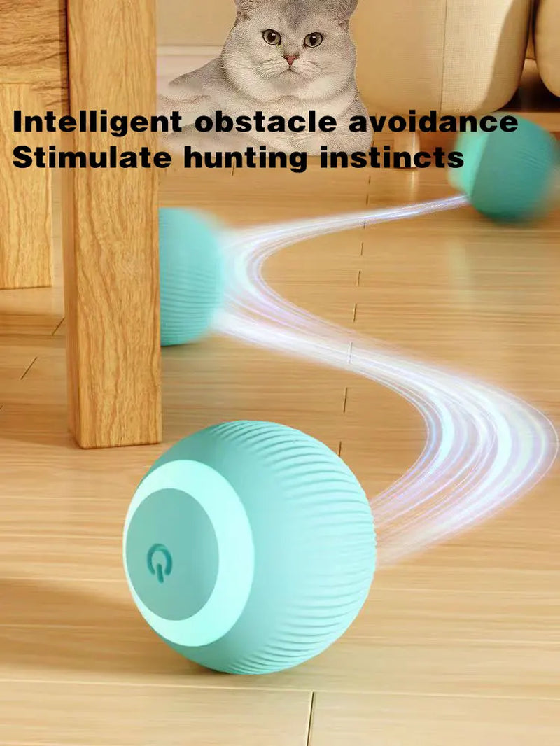 Exciting Electric Cat Ball Toy - Automatic Rotating Interactive Fun for Your Feline Friend!