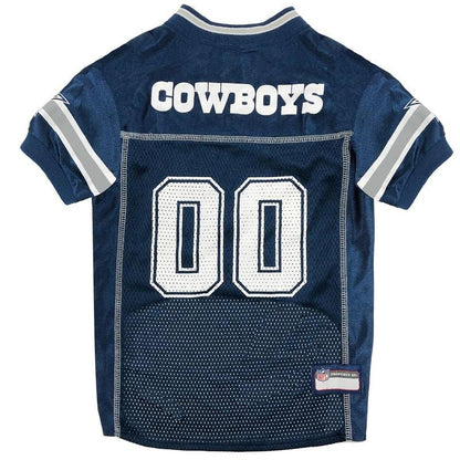 Score Big with the Pets First NFL Dallas Cowboys Mesh Jersey for Dogs - Perfect for Game Day!