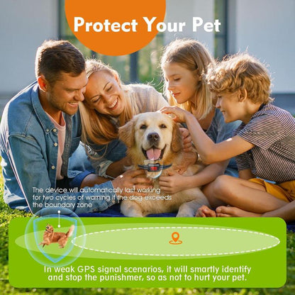 Revolutionary Electric Fence for Dogs - Ultimate GPS Dog Training Collar System with Adjustable Range, Waterproof Design, and Rechargeable Battery
