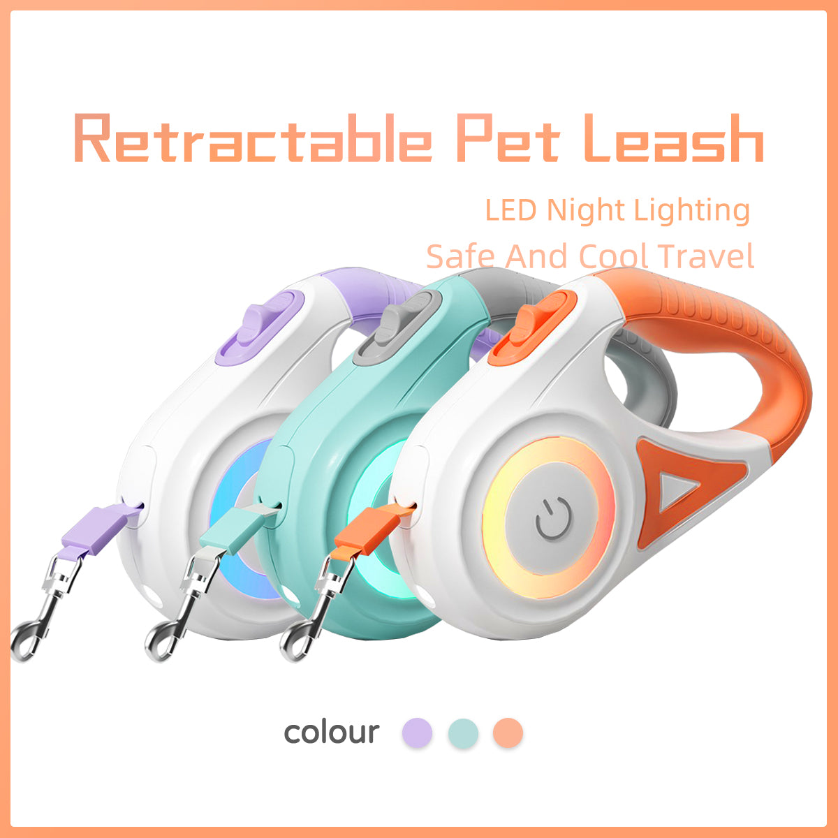 Elevate Your Dog Walks with the Retractable Dog Leash and Collar Set - Perfect for Small to Medium Pets!