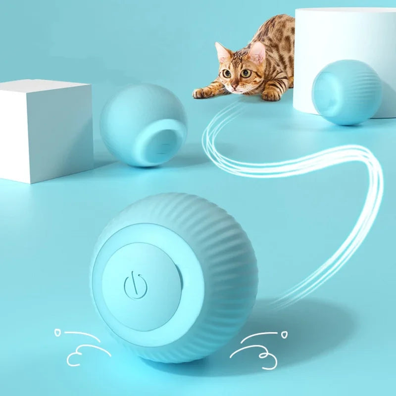 Exciting Electric Cat Ball Toy - Automatic Rotating Interactive Fun for Your Feline Friend!