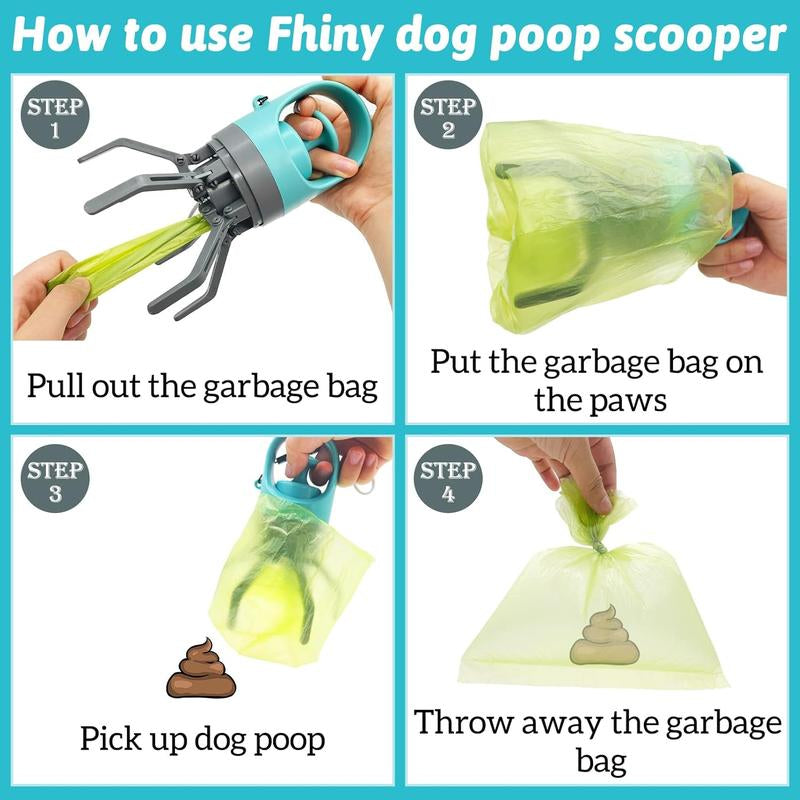 Portable Dog Waste Management Tool with Dispenser and Bag Holder