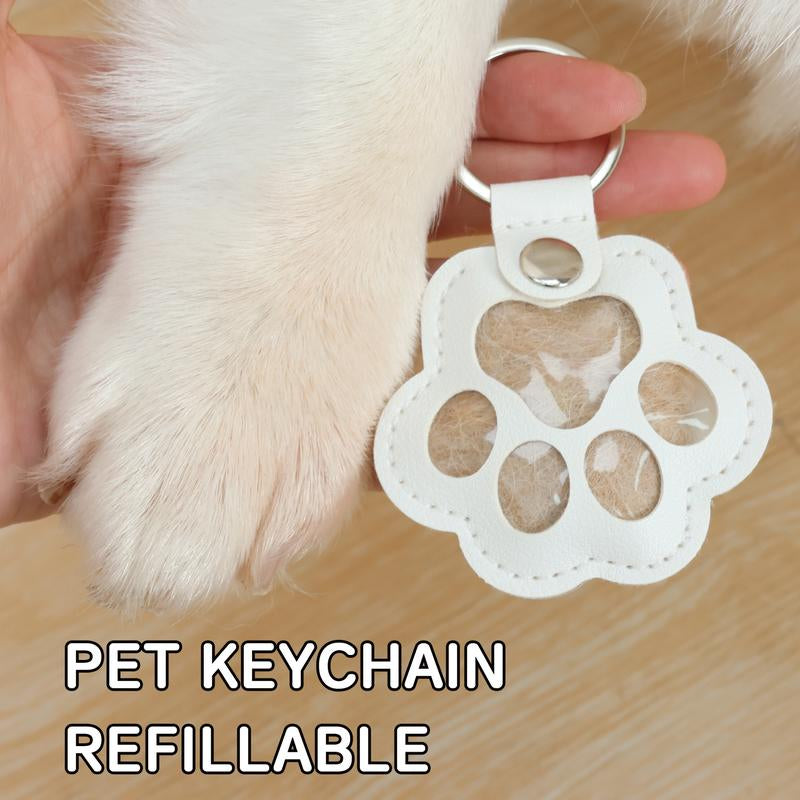 Cherish Every Moment with Our Dog and Cat Hair Keychain – Perfect for Pet Owners to Create Lasting Memories with Paw Prints and Fur Keepsakes!