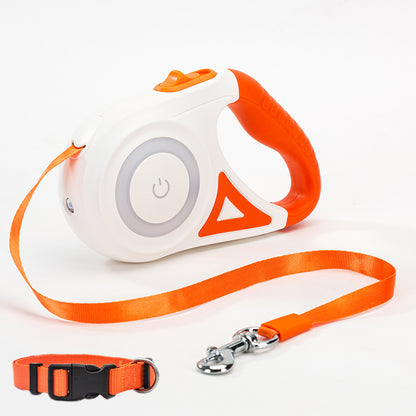 Elevate Your Dog Walks with the Retractable Dog Leash and Collar Set - Perfect for Small to Medium Pets!