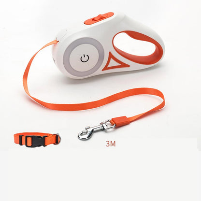 Elevate Your Dog Walks with the Retractable Dog Leash and Collar Set - Perfect for Small to Medium Pets!