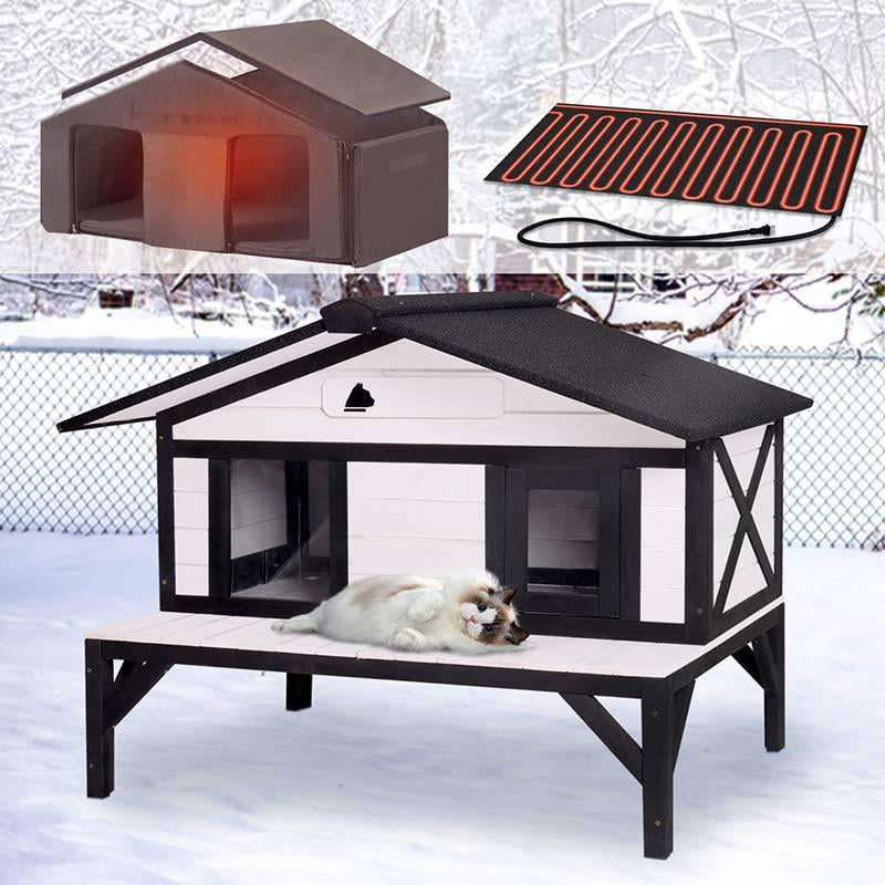 Keep Your Feline Friends Cozy This Winter! ❄️🐾 Discover the Aivituvin Heated Cat House - Perfect for Outdoor Cats & Strays! 🏠❤️ #CatLovers #WinterWarmth