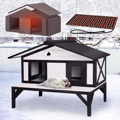 Keep Your Feline Friends Cozy This Winter! ❄️🐾 Discover the Aivituvin Heated Cat House - Perfect for Outdoor Cats & Strays! 🏠❤️ #CatLovers #WinterWarmth