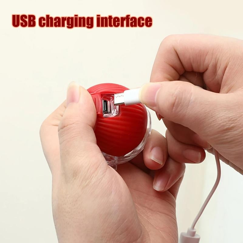 Unleash the Fun with Our USB Rechargeable Interactive Cat Toy Ball! 🐾🎉 Durable, Striped, and Perfect for Playtime!