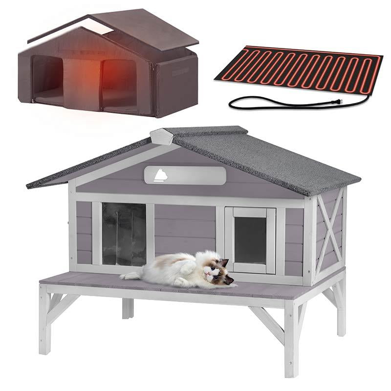 Keep Your Feline Friends Cozy This Winter! ❄️🐾 Discover the Aivituvin Heated Cat House - Perfect for Outdoor Cats & Strays! 🏠❤️ #CatLovers #WinterWarmth