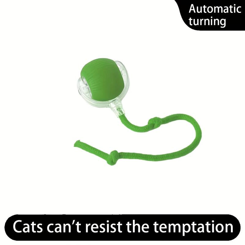 Unleash the Fun with Our USB Rechargeable Interactive Cat Toy Ball! 🐾🎉 Durable, Striped, and Perfect for Playtime!