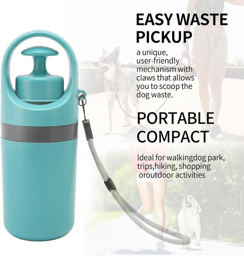Portable Dog Waste Management Tool with Dispenser and Bag Holder