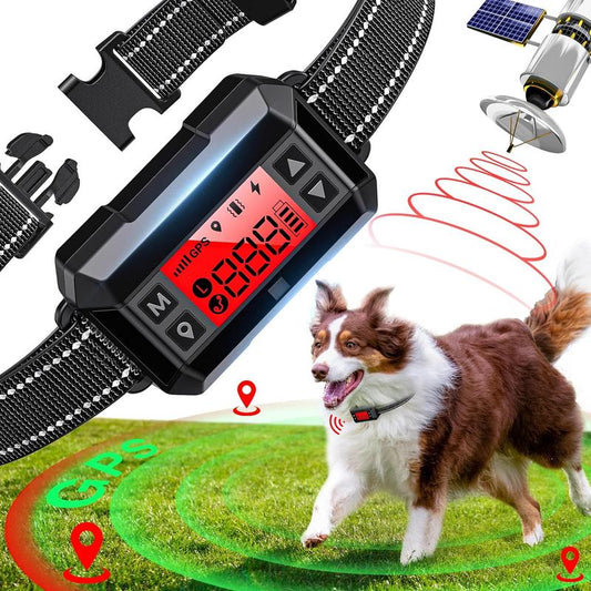 Revolutionary Electric Fence for Dogs - Ultimate GPS Dog Training Collar System with Adjustable Range, Waterproof Design, and Rechargeable Battery
